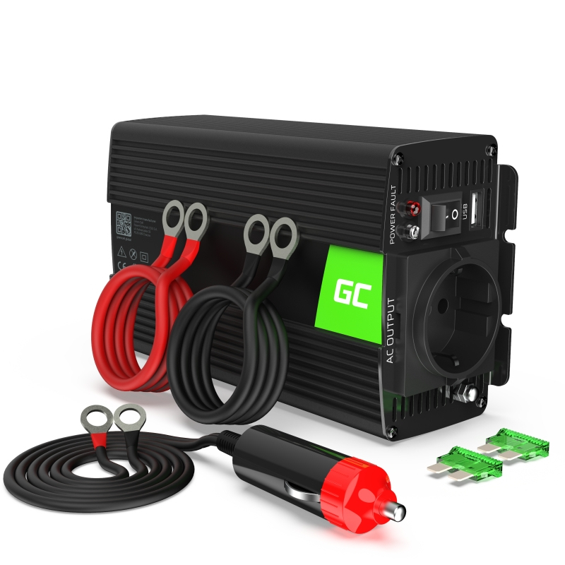 Green Cell INV03DE Netzteil & Spannungsumwandler Automatisch / Innen 500 W Schwarz