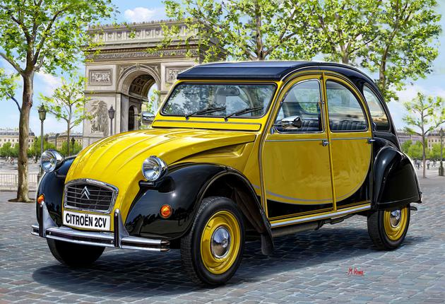 Revell Citroen 2CV CHARLESTON Stadtautomodell Montagesatz 1:24