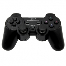 Esperanza EG106 Gaming-Controller Schwarz USB 2.0 Joystick Analog / Digital PC, Playstation 2, Playstation 3