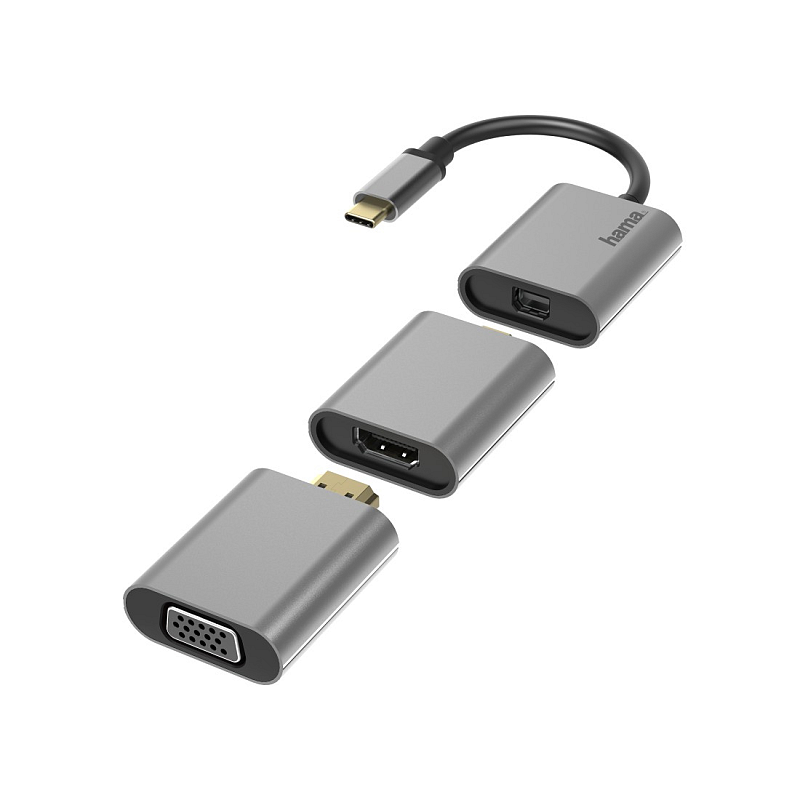Hama 00200306 USB-Grafikadapter 4096 x 2160 Pixel Grau