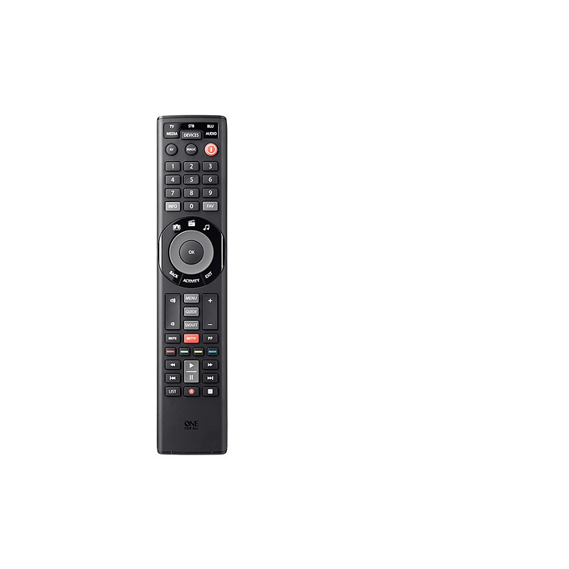 One For All Smart Control 5 Fernbedienung DTT, DVD/Blu-ray, Spielekonsole, Heimkinosystem, IPTV, SAT, TNT, TV Drucktasten
