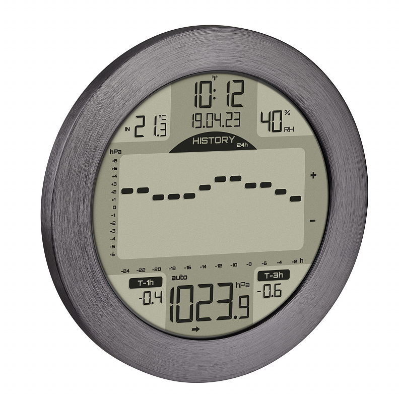 TFA-Dostmann 35.1124.10 Digitale Wetterstation Aluminium Akku