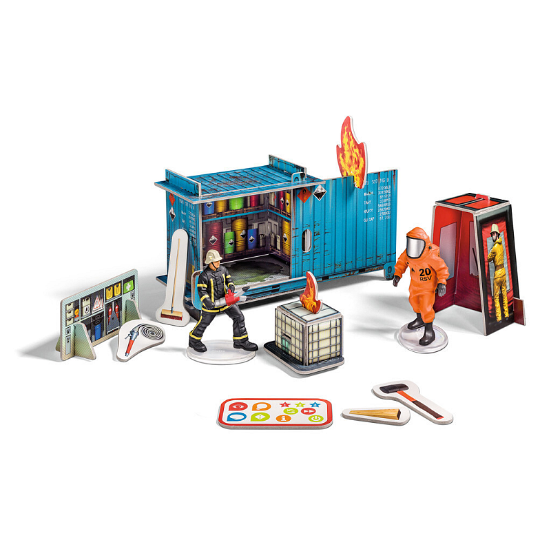 Ravensburger Tiptoi - Mini Spielwelt Feuerwehr: Gefahrguteinsatz