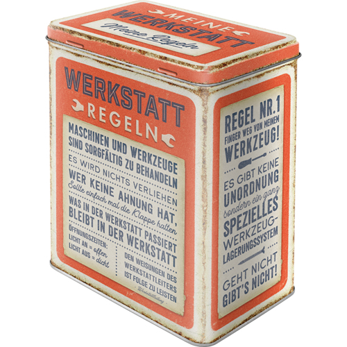 Nostalgic Art 45104992 Lebensmittelaufbewahrungsbehälter Rechteckig Container 3 l Orange, Weiß 1 Stück(e)