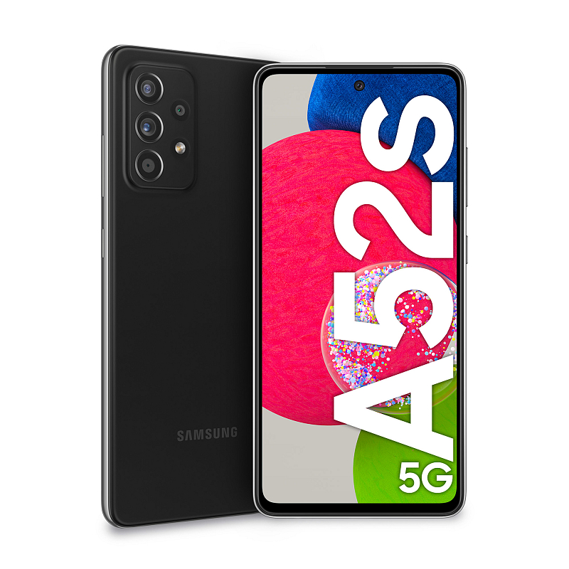 Samsung Galaxy A52s 5G SM-A528BZKDEUE Smartphone 16,5 cm (6.5") Hybride Dual-SIM Android 11 USB Typ-C 6 GB 128 GB 4500 mAh Schwarz