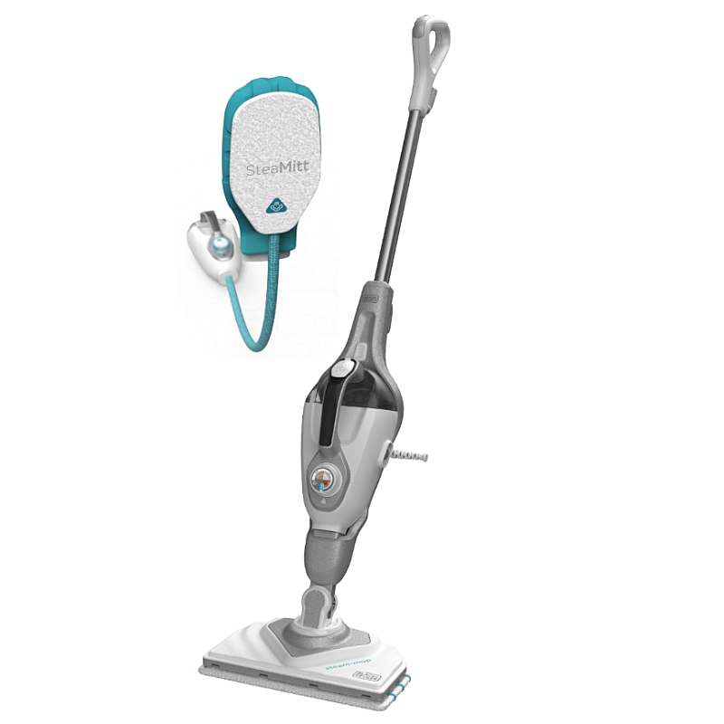 Black & Decker Steam-Mop + SteaMitt Dampfmopp 0,5 l 1600 W Grau