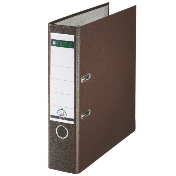 Leitz Plastic Lever Arch File A4 80mm 180° Ringmappe Braun