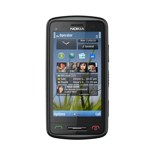 Nokia C6-01 8,13 cm (3.2") Single SIM Symbian OS 3G 1050 mAh Schwarz
