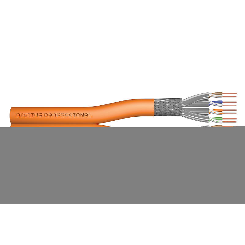 Digitus CAT 7 S/FTP Datenkabel - Verlegekabel, 100 m, Duplex, Dca-s2, d1, a1