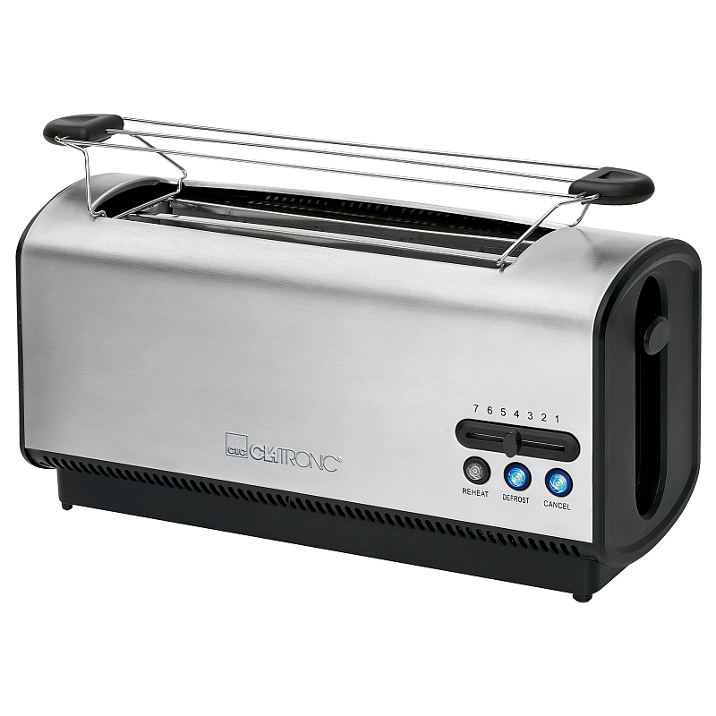 Clatronic TA 3687 7 4 Scheibe(n) 1200 W Schwarz, Edelstahl