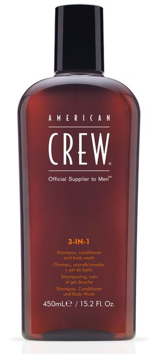 American Crew 3-in-1 450 ml 3-in-1 Shampoo & Pflegespülung & Duschbad Nicht-professionell Männer