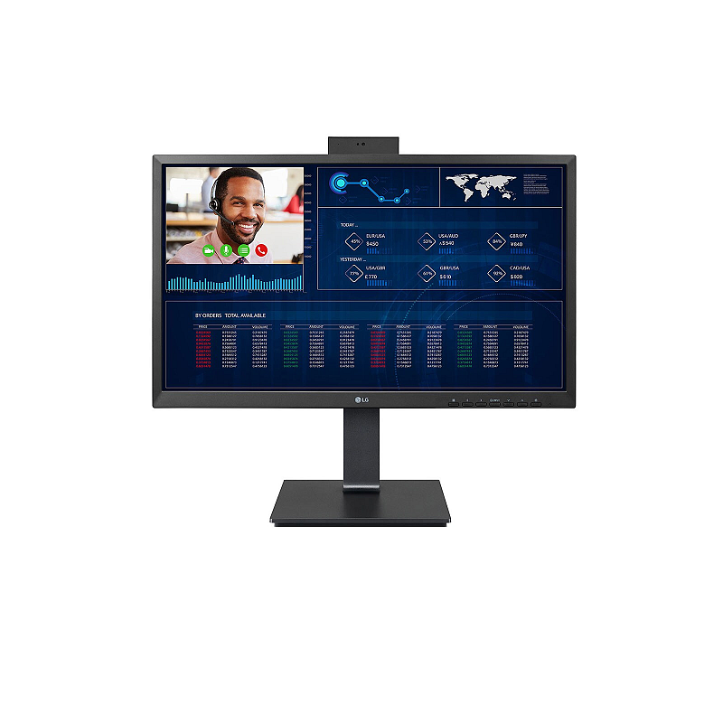 LG 24CQ651W-BP Intel® Pentium® N6005 60,5 cm (23.8") 1920 x 1080 Pixel All-in-One-PC 8 GB DDR4-SDRAM 256 GB SSD Windows 10 IoT Enterprise Wi-Fi 6 (802.11ax) Schwarz