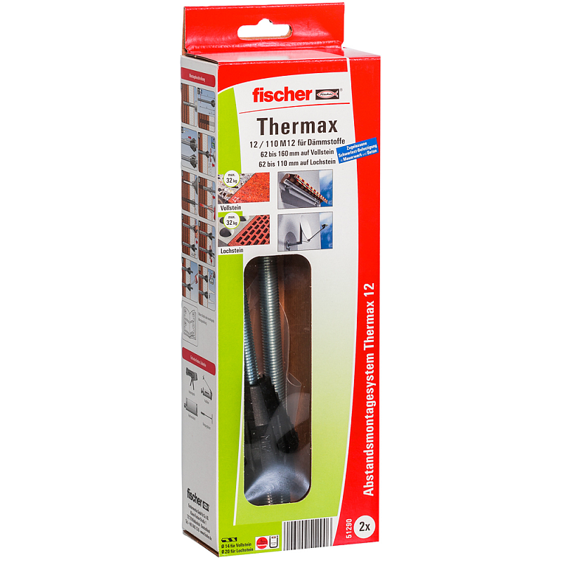 Fischer Thermax 12/110 M12 110 mm 2 Stück(e) Schraubensatz