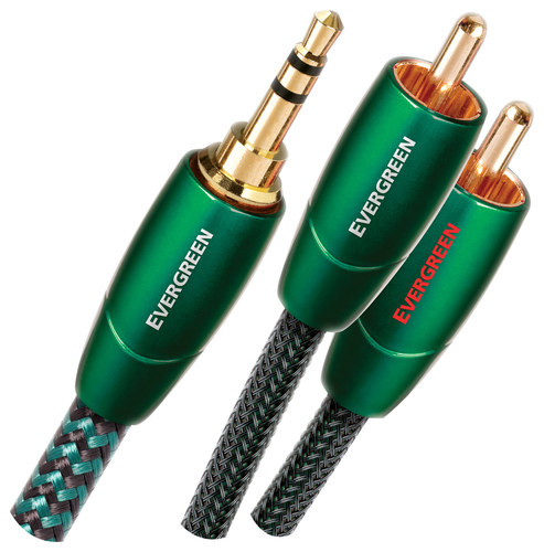 AudioQuest 1m Evergreen 3.5mm - 2xRCA Audio-Kabel Schwarz
