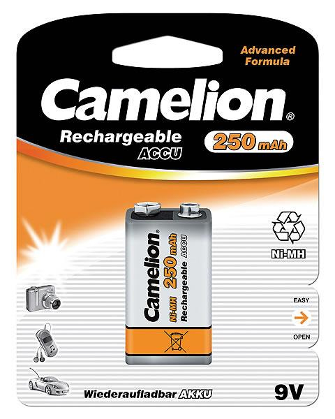 Camelion NH-9V250BP1 Wiederaufladbarer Akku 9V Nickel-Metallhydrid (NiMH)