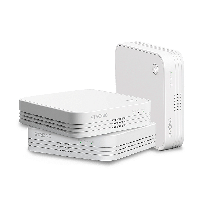 Strong WI-FI MESH HOME TRIO PACK 1200 Dual-Band (2,4 GHz/5 GHz) Wi-Fi 5 (802.11ac) Weiß 3 Intern