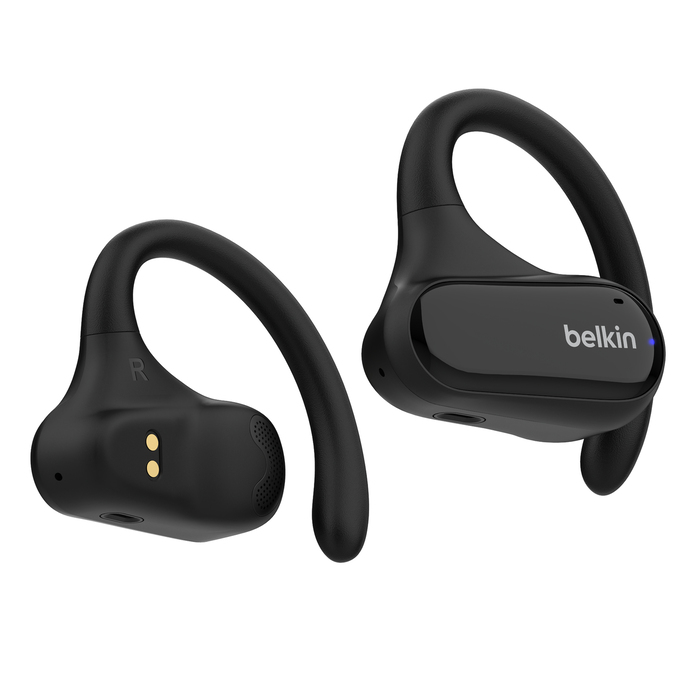 Belkin SoundForm ClearFit Kopfhörer True Wireless Stereo (TWS) Ohrbügel Anrufe/Musik/Sport/Alltag Bluetooth Schwarz