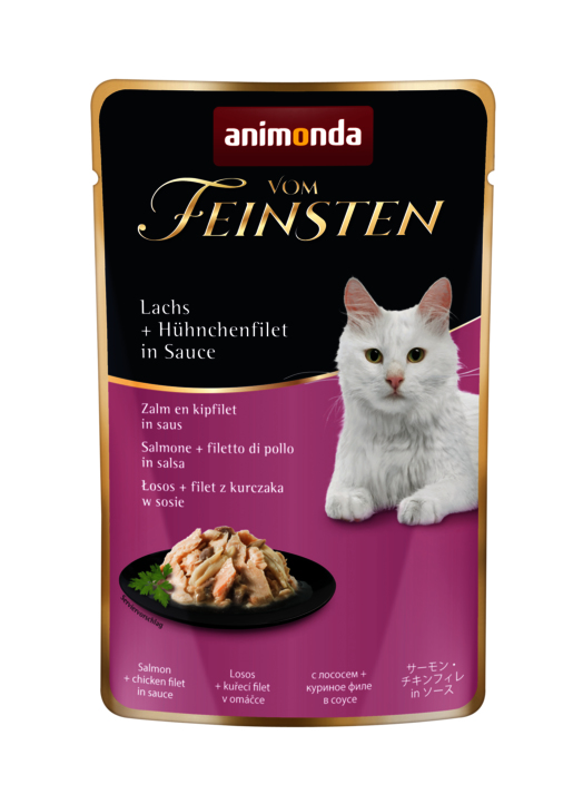 animonda Vom Feinsten MIT LACHS + HÜHNCHENFILET IN SAUCE
