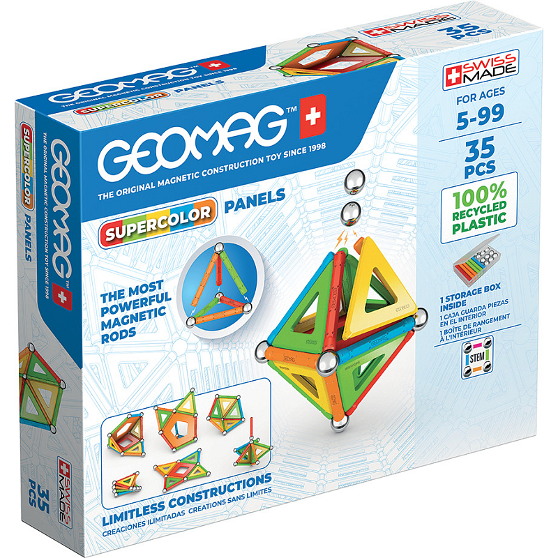 Geomag SuperColor Panels Recycled Neodym-Magnet-Spielzeug