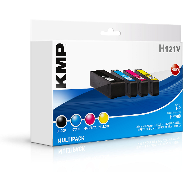 KMP H121V Druckerpatrone Schwarz, Cyan, Magenta, Gelb