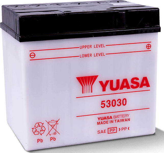 Yuasa 53030 Fahrzeugbatterie Plombierte Bleisäure (VRLA) 30 Ah 12 V 180 A Motorrad
