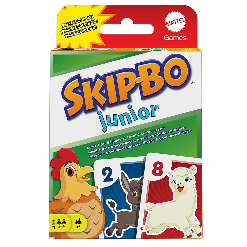 Games Mattel Skip-Bo Junior Kinderspiel, Kartenspiel, Familienspiel