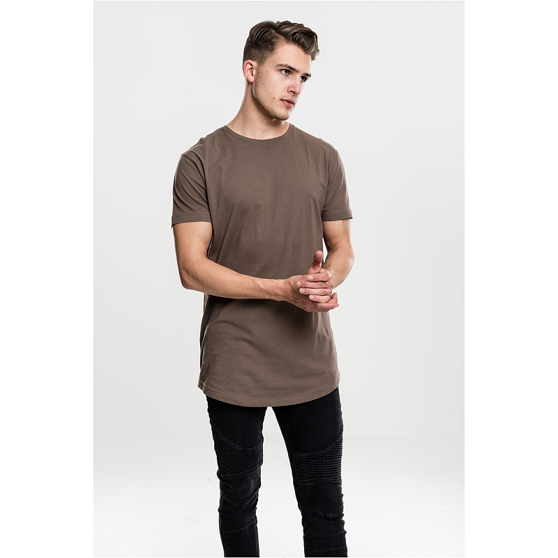 Urban Classics Shaped Long Tee T-Shirt Rundhals Kurzärmel Baumwolle