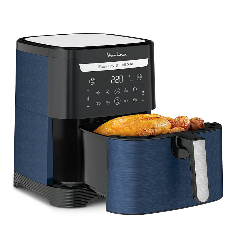 Moulinex Easy Fry & Grill XXL Einzelbild 6,5 l Eigenständig 1830 W Heißluftfritteuse Schwarz, Blau