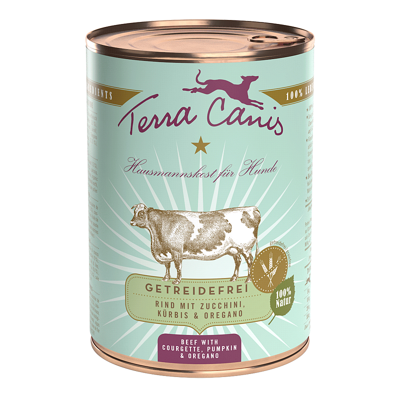 Terra Canis Rind mit Zucchini, Kürbis und Oregano