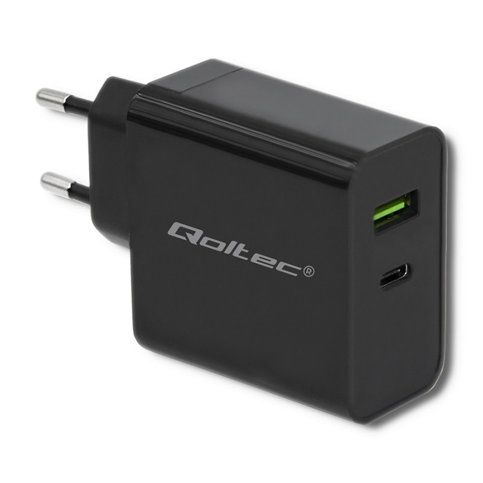 Qoltec 51717 Netzteil & Spannungsumwandler Drinnen 42 W Schwarz