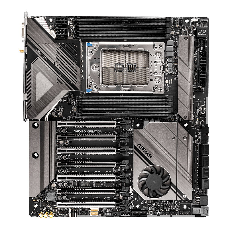 Asrock WRX80 CREATOR R2.0 AMD WRX80 Buchse sWRX8 Erweitertes ATX