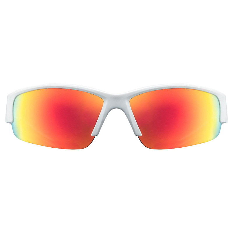 Uvex Sportstyle 215 Multisportbrille Unisex Halbrandlos Rot, Weiß