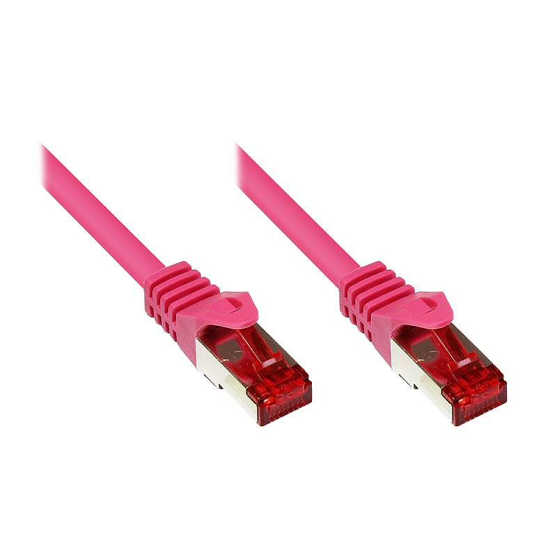 Kabelmeister SO-36800 Netzwerkkabel Magenta 7,5 m Cat6 S/FTP (S-STP)