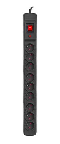 Armac M9/15/CZ Spannungsschutz Schwarz 9 AC-Ausgänge 250 V 1,5 m