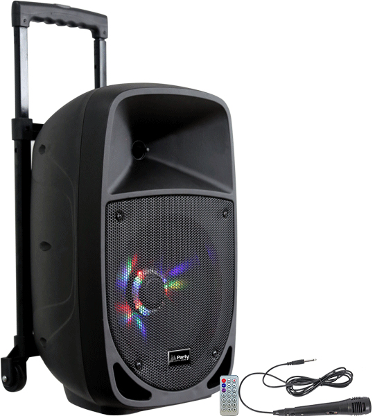 Lotronic 15-6100PLS Tragbarer-/Partylautsprecher Tragbarer Stereo-Lautsprecher Schwarz 300 W