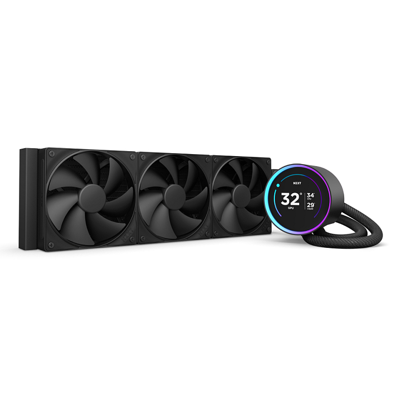 NZXT Kraken Elite 360 Prozessor All-in-One-Flüssigkeitskühler 12 cm Schwarz 1 Stück(e)
