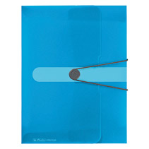 Herlitz 11206141 Sammelmappe Polypropylen (PP) Blau, Transparent A4