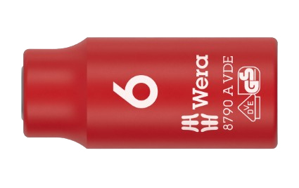 Wera 05005933001 Steckschlüsseleinsatz Steckschlüsselbuchse Rot, Weiß