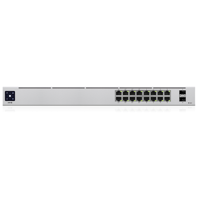 Ubiquiti UniFi 16-Port PoE Managed L2/L3 Gigabit Ethernet (10/100/1000) Power over Ethernet (PoE) 1U Silber