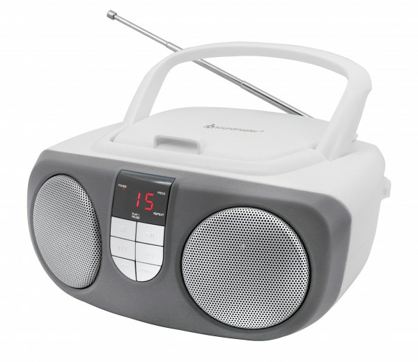 Soundmaster SCD1400WE CD-Player Grau, Weiß Tragbarer CD-Player