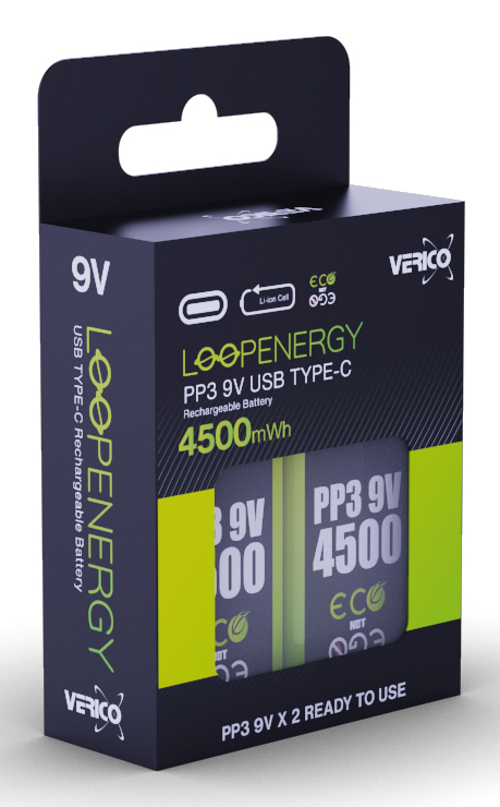 Verico 1UDBT-A3WEB2-NN Industrieakku Lithium-Ion (Li-Ion) 500 mAh 9 V