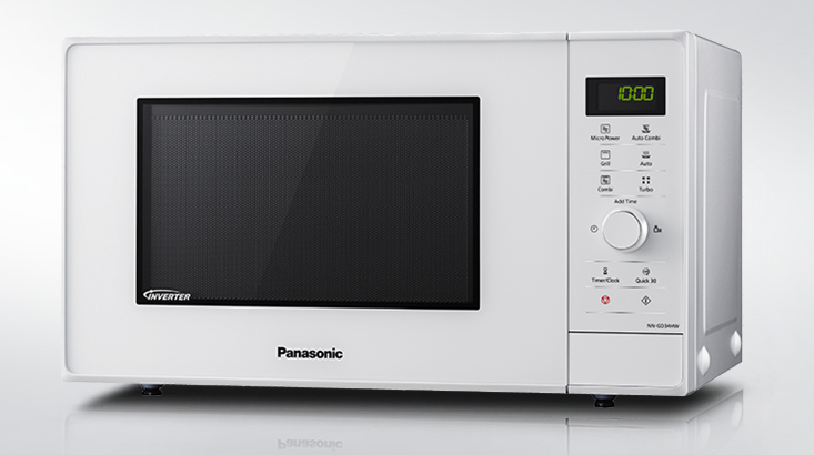 Panasonic NN-GD34HWSUG Mikrowelle Grau, Weiß Grill-Mikrowelle Arbeitsplatte 23 l 1000 W