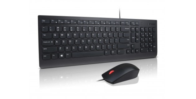 Lenovo 4X30L79917 Tastatur Maus enthalten Büro USB Schweiz Schwarz