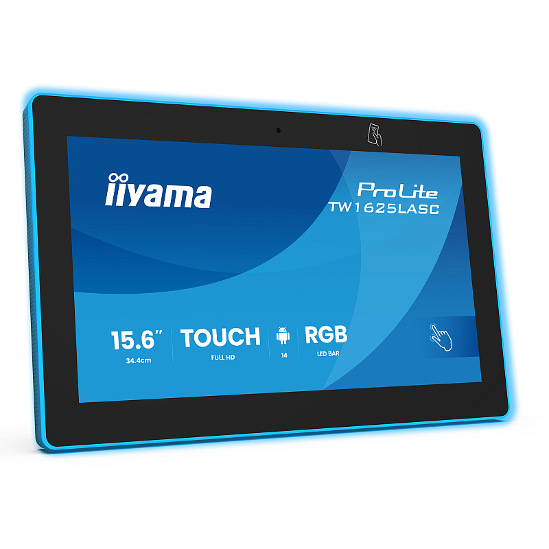 iiyama TW1625LASC-B3PNR Besprechungsraum-Display 39,6 cm (15.6") 1920 x 1080 Pixel LED Wi-Fi 6 (802.11ax), Wi-Fi 5 (802.11ac), Wi-Fi 4 (802.11n), 802.11g, 802.11a, 802.11b Schwarz Bluetooth