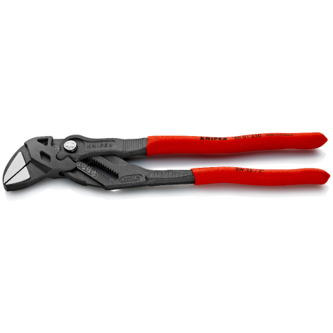 Knipex 86 01 250 Rohrzange Schwarz, Rot, Edelstahl Rot 4 cm Schwedische Rohrzange Chrom-Vanadium-Stahl