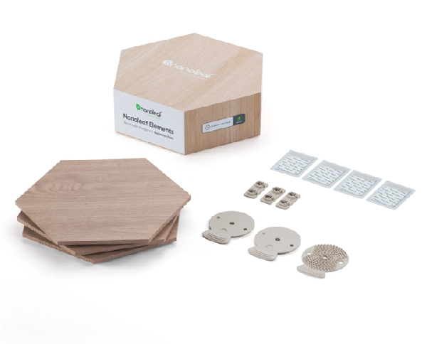 Nanoleaf Elements Wood Look Hex Exp Pk 3 Stimmungsbeleuchtung