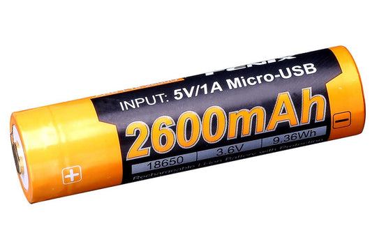 Fenix ARB-L18-2600U Haushaltsbatterie Wiederaufladbarer Akku 18650, CR123A Lithium-Ion (Li-Ion)