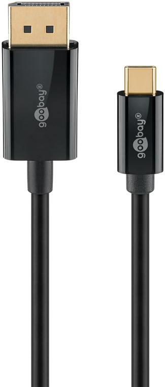 Goobay 75706 Videokabel-Adapter 3 m USB Typ-C DisplayPort Schwarz