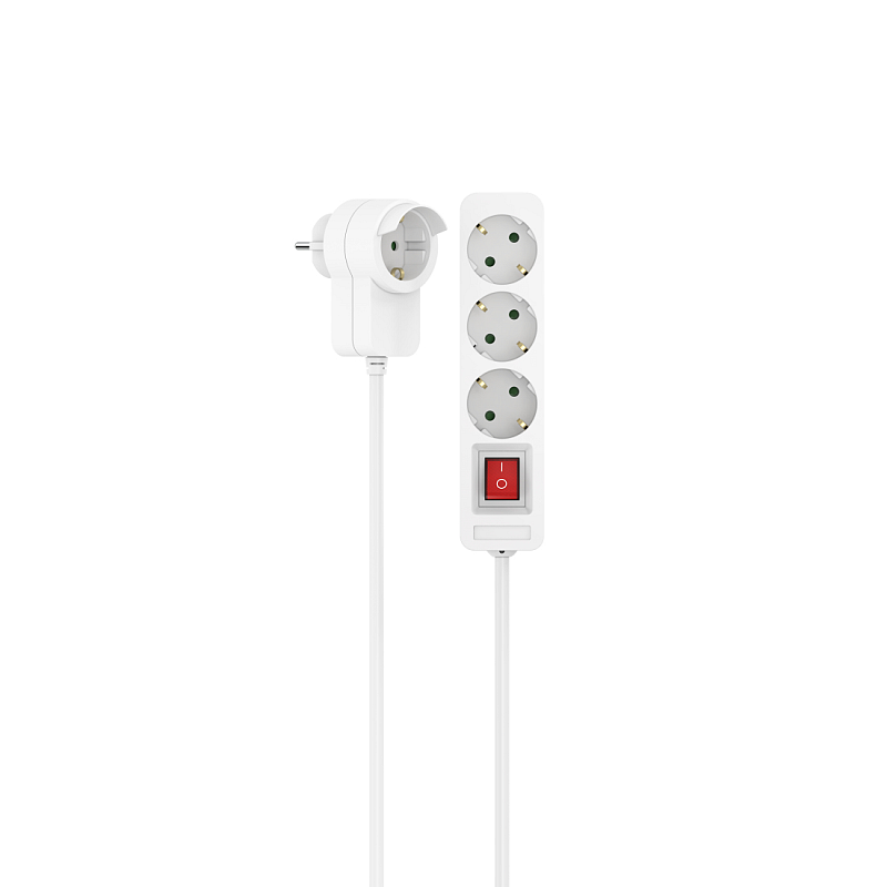 Hama 00223081 Verlängerungskabel 1,4 m 3 AC-Ausgänge Drinnen Weiß