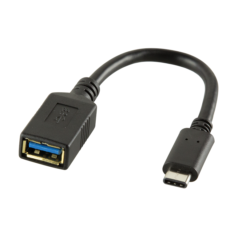 LogiLink USB C - USB A 0.15m USB Kabel USB 3.2 Gen 2 (3.1 Gen 2) 0,15 m Schwarz